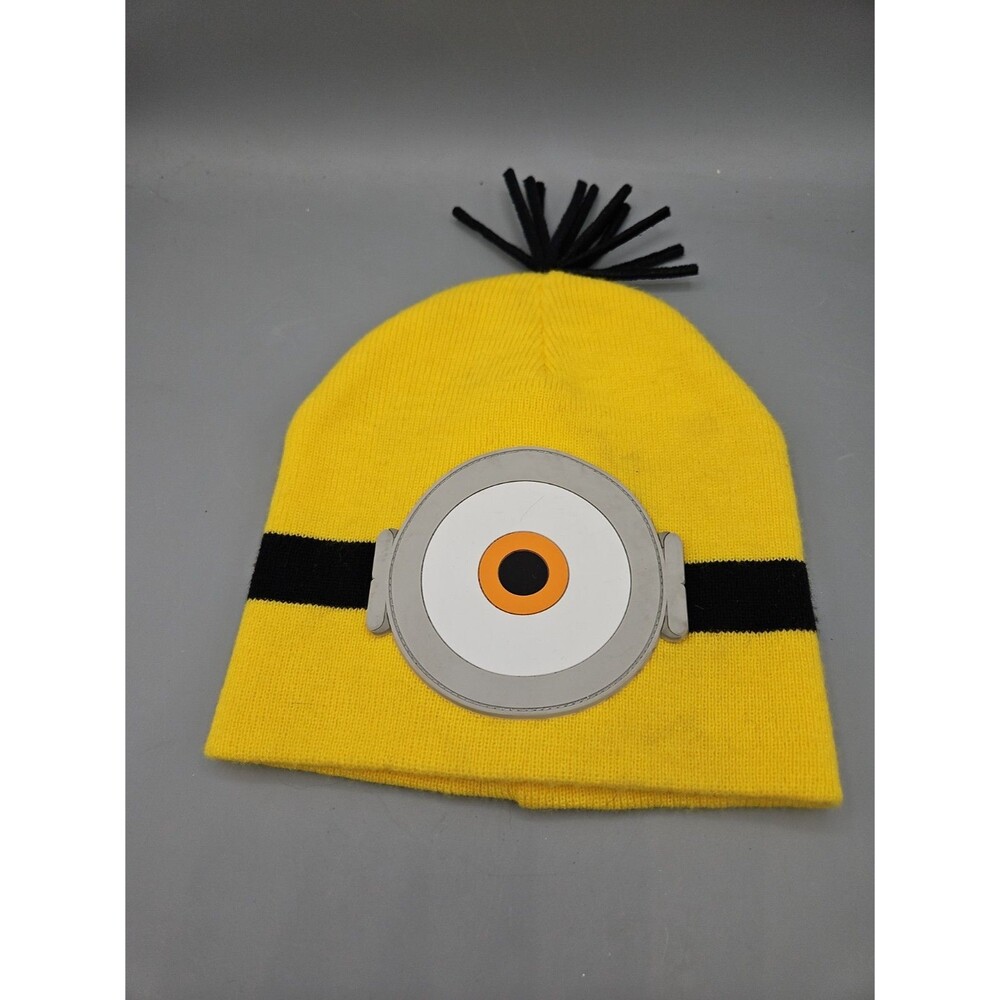 Beanie Hat Minions Dispicable Me Spirit Costume Winter Cap Yellow Stuart